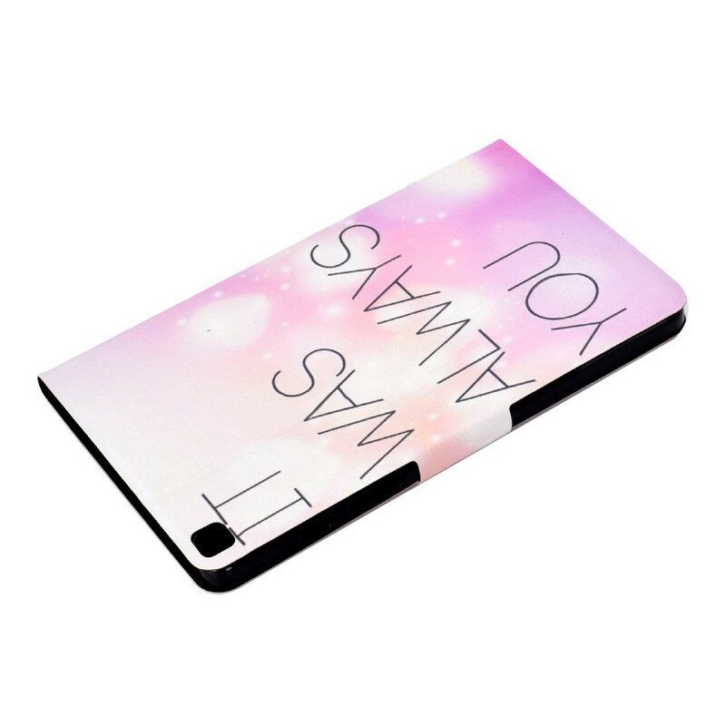 Folio-hoesje voor Samsung Galaxy Tab A7 Lite Het Was Altijd Jij