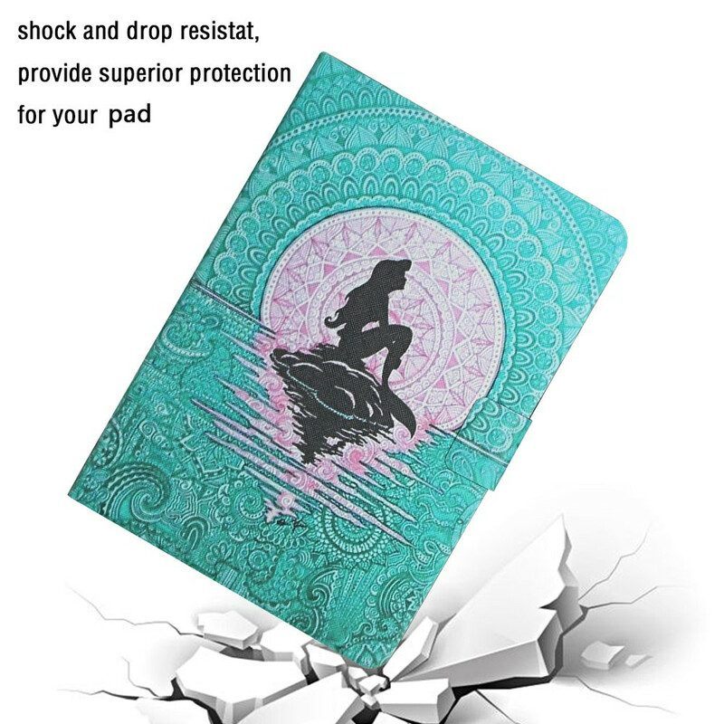 Folio-hoesje voor Samsung Galaxy Tab A7 Lite Mandala Zeemeermin