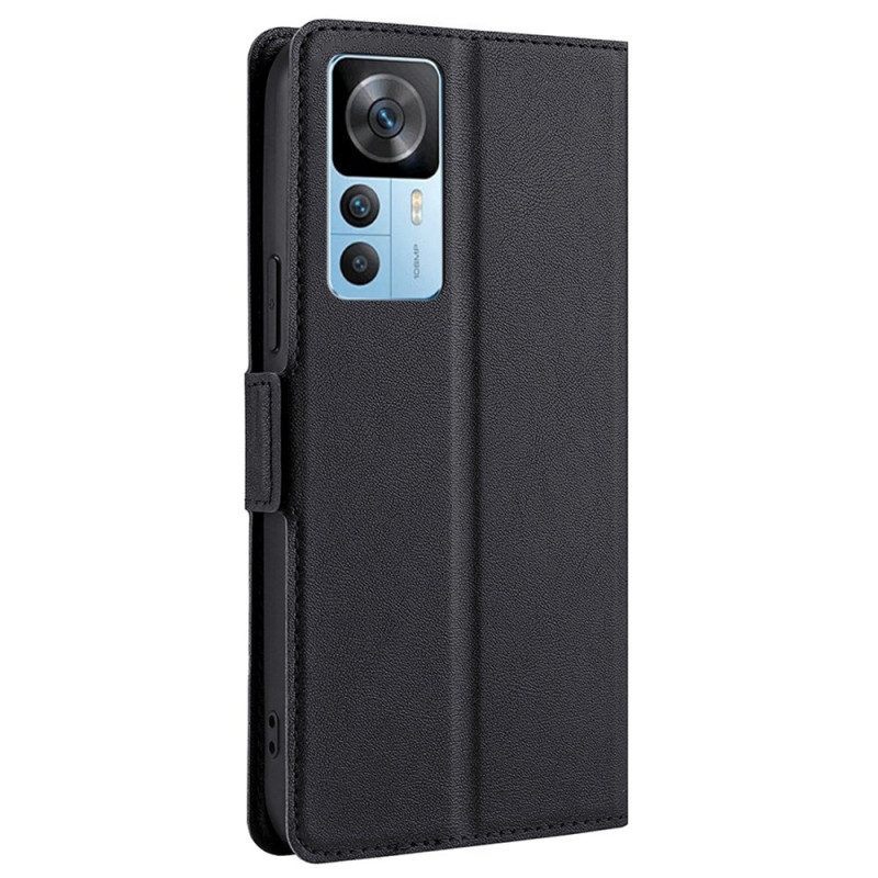 Folio-hoesje voor Xiaomi 12T / 12T Pro Ultra Fijn Kunstleer