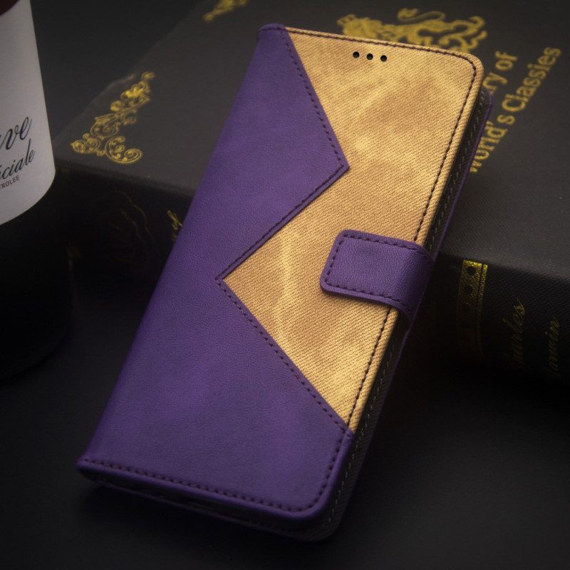 Folio-hoesje voor Xiaomi 13 Lite Tweekleurige Idewei