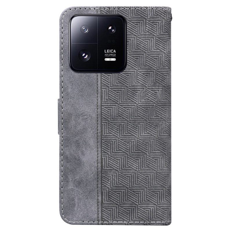 Folio-hoesje voor Xiaomi 13 Pro Met Ketting Patroon Met Bandjes