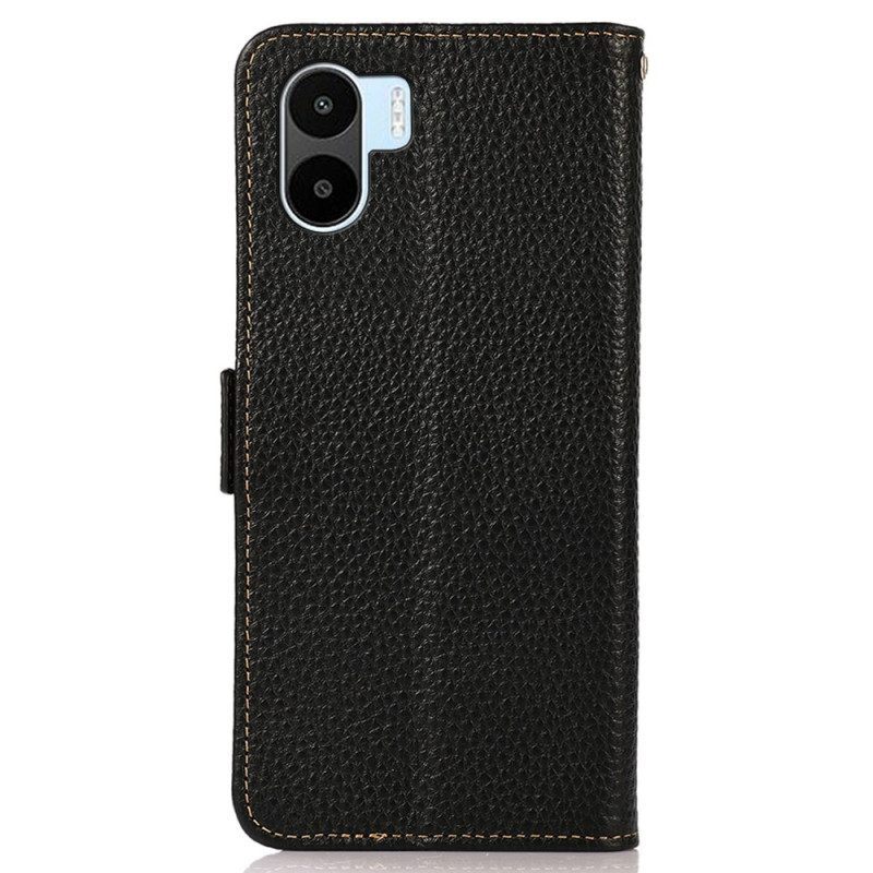 Folio-hoesje voor Xiaomi Redmi A1 Lychee Leer Khazneh Rfid