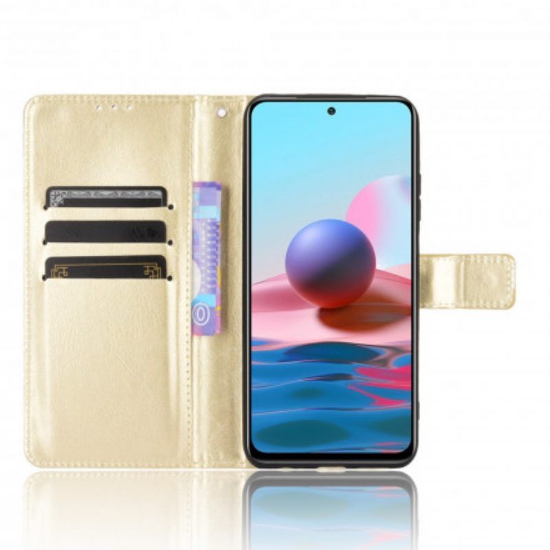 Folio-hoesje voor Xiaomi Redmi Note 10 / 10S Flitsend Kunstleer