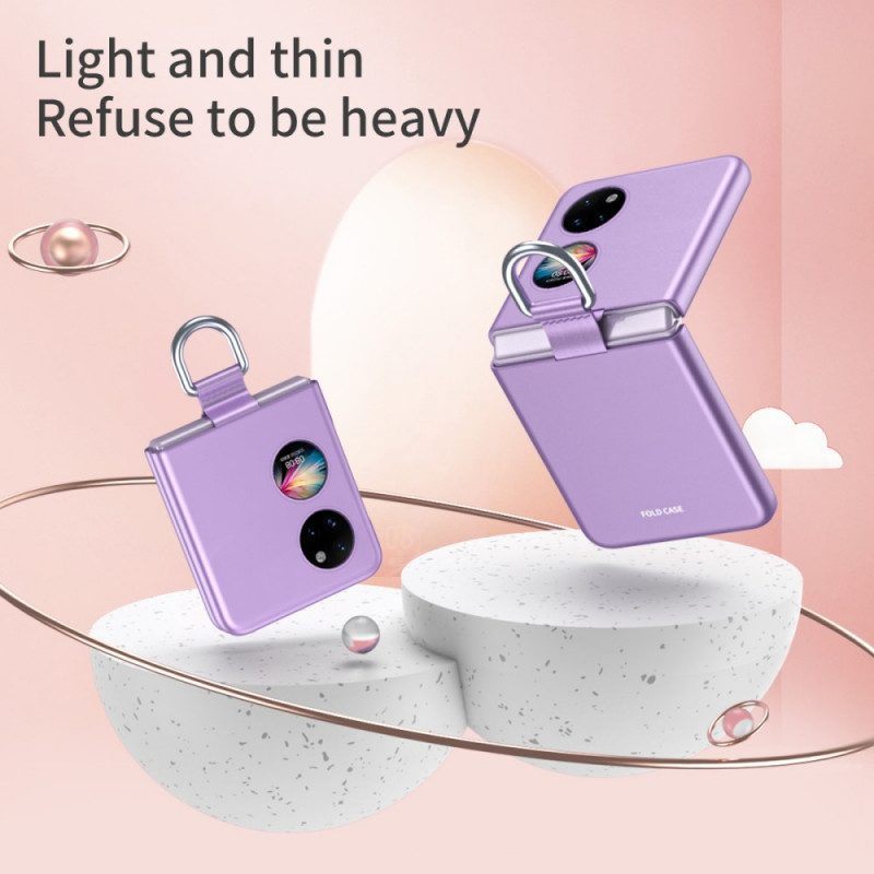 Hoesje voor Huawei P50 Pocket Huid-aanraking Met Ring