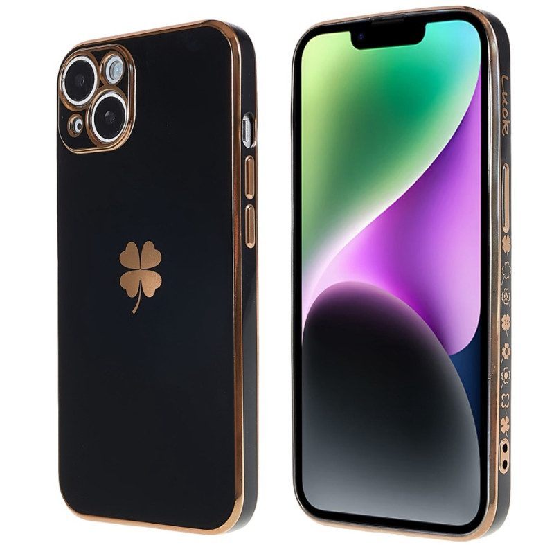 Hoesje voor iPhone 14 Plus Klaver Geluk