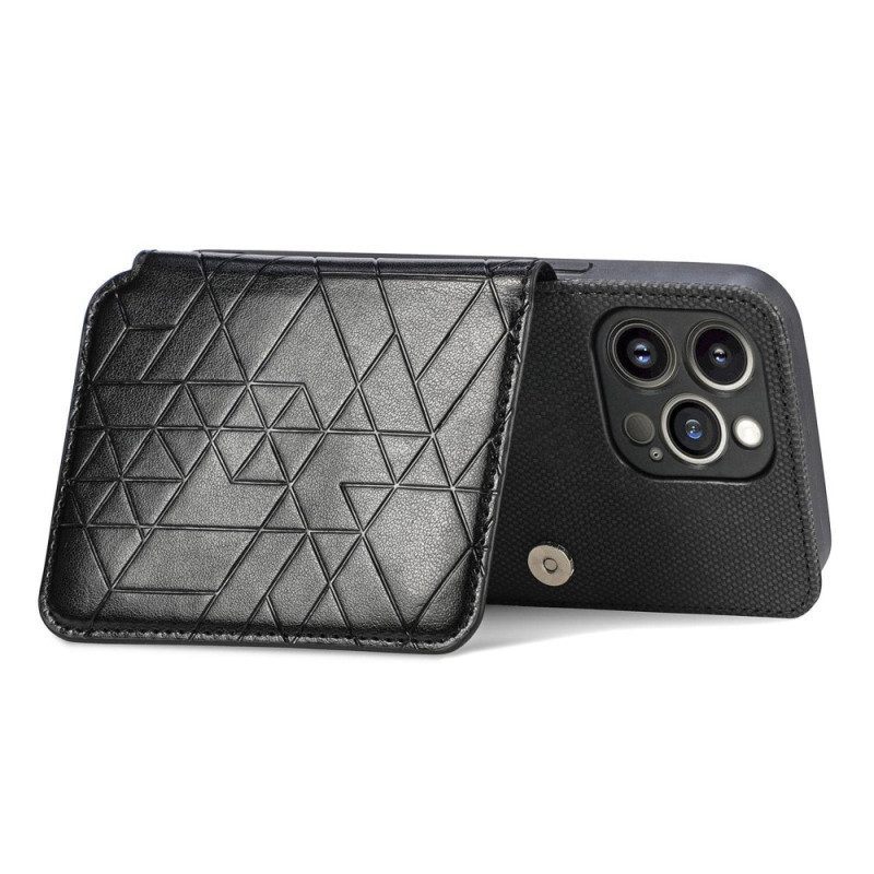 Hoesje voor iPhone 14 Pro Max Portemonnee Leren Portemonnee & Lanyard