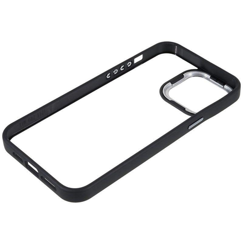 Hoesje voor iPhone 14 Pro Transparant Gekleurde Randen