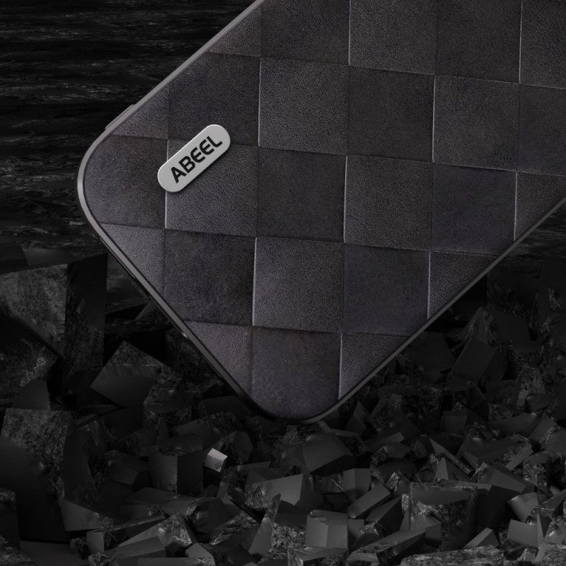 Hoesje voor iPhone 15 Plus Abeel Geweven Stijl