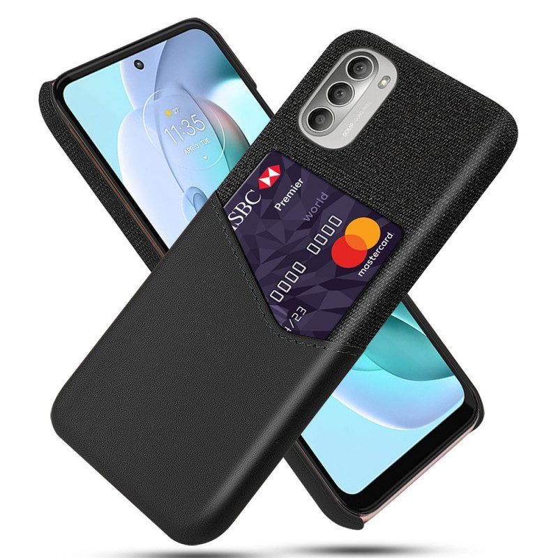 Hoesje voor Moto G51 5G Ksq-kaarthouder