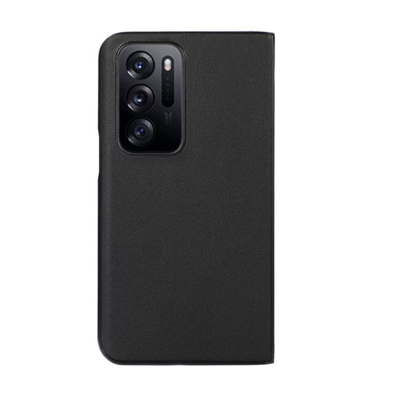 Hoesje voor Oppo Find N Echt Leer