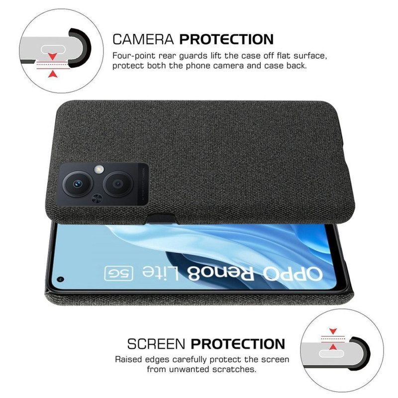 Hoesje voor Oppo Reno 8 Lite Stof