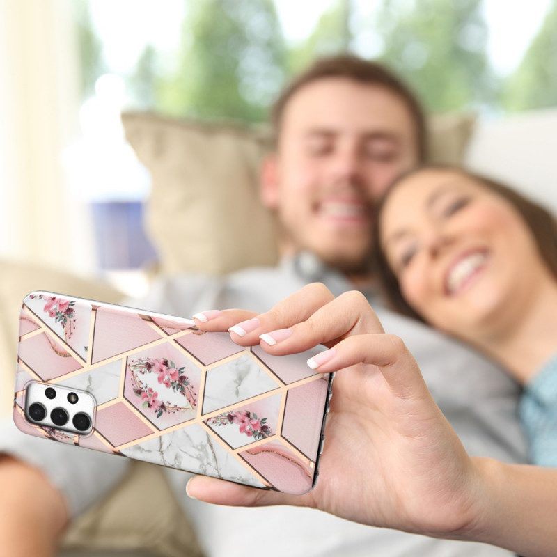 Hoesje voor Samsung Galaxy A13 Vlinders Bedrukte Strappy