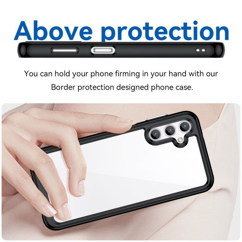 Hoesje voor Samsung Galaxy A14 / A14 5G Leer Textuur