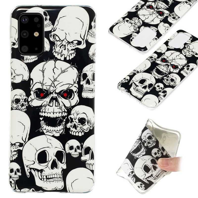Hoesje voor Samsung Galaxy S20 Plus / S20 Plus 5G Fluorescerende Schedels