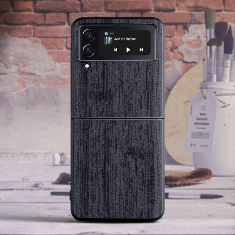 Hoesje voor Samsung Galaxy Z Flip 4 Folio-hoesje Aioria-hout