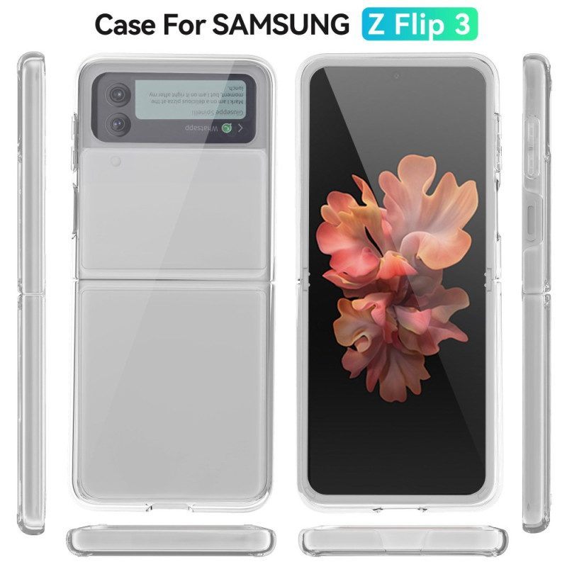 Hoesje voor Samsung Galaxy Z Flip 4 Folio-hoesje Transparante Anti-vergeling
