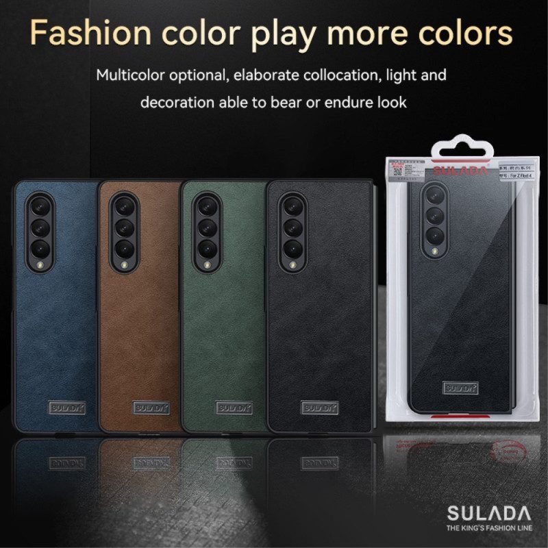 Hoesje voor Samsung Galaxy Z Fold 4 Sulada Textuur Coid