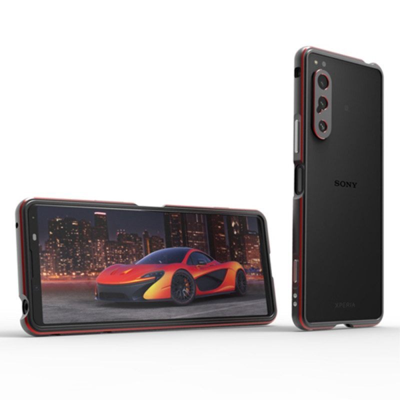 Hoesje voor Sony Xperia 5 IV Bescherming Hoesje Bescherming Van Bumperframe En Fotomodule Achter
