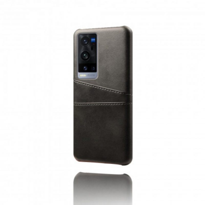 Hoesje voor Vivo X60 Pro Plus Dubbele Kaarthouder Ksq