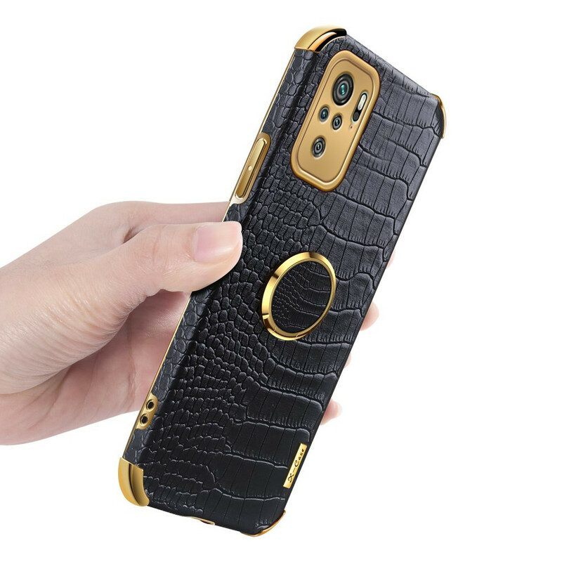 Hoesje voor Xiaomi Redmi Note 10 / 10S Krokodillenhuid-effect