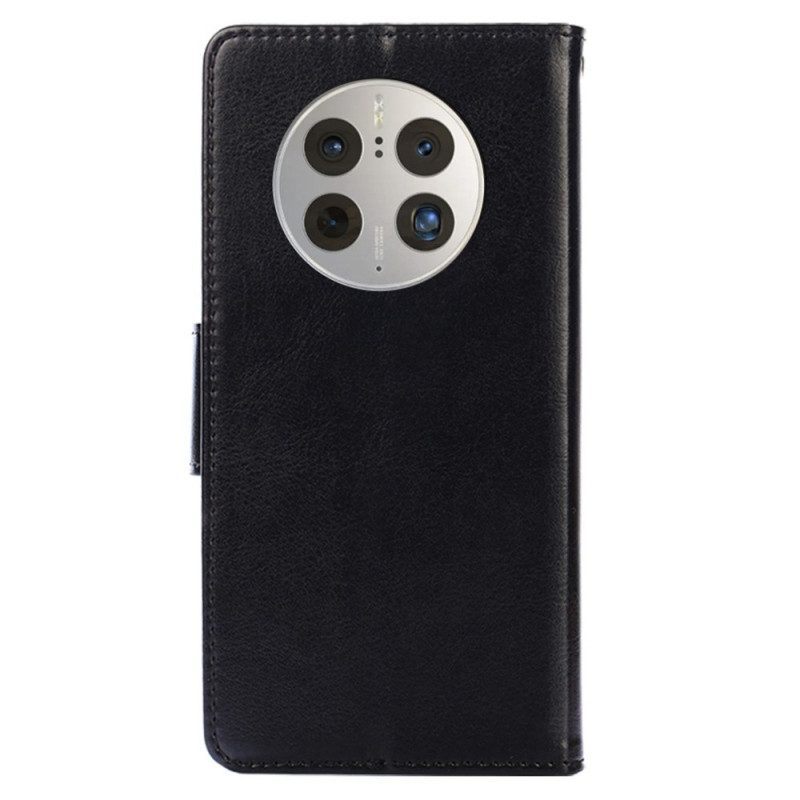 Leren Hoesje voor Huawei Mate 50 Pro Vintage Kunstleer
