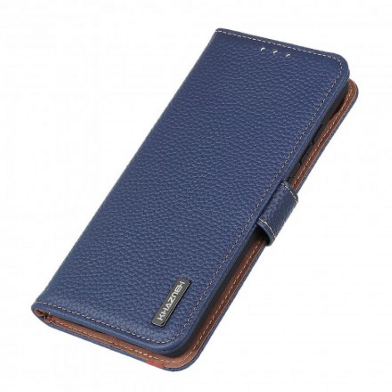 Leren Hoesje voor Moto G60S Khazneh Lychee Leer