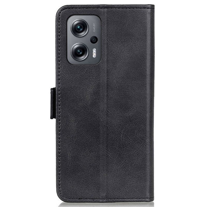 Leren Hoesje voor Poco X4 GT Dubbele Sluiting