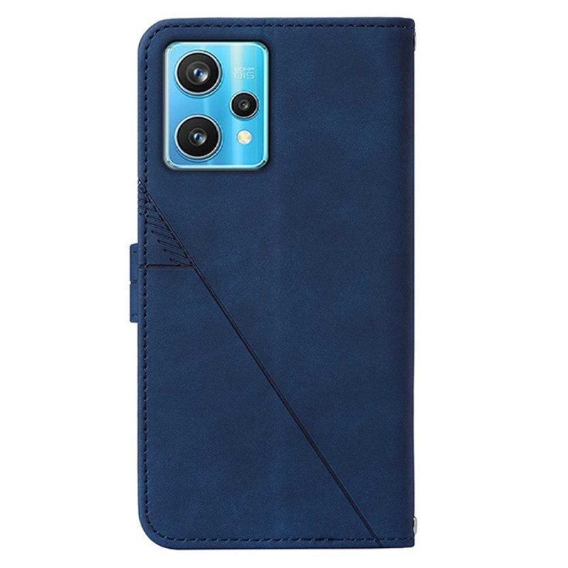 Leren Hoesje voor Realme 9 Pro 5G Piramide Leereffect