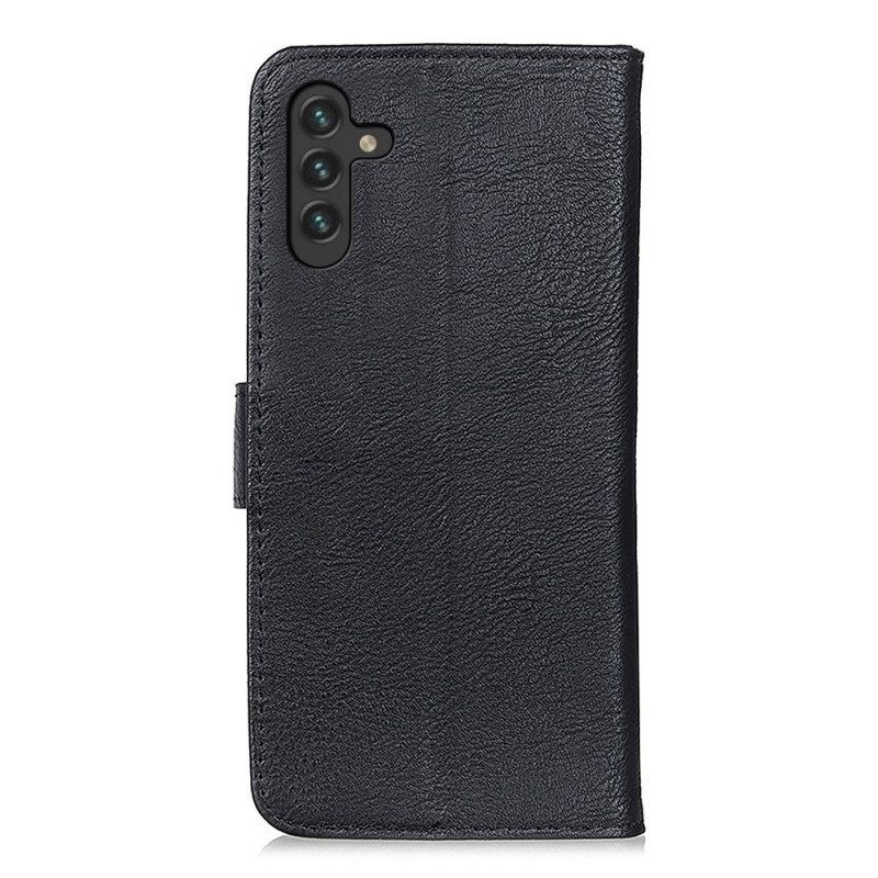 Leren Hoesje voor Samsung Galaxy A13 5G / A04s Binfe Kleur