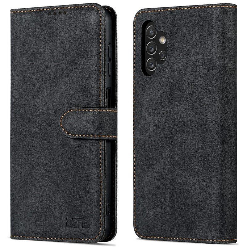 Leren Hoesje voor Samsung Galaxy A13 Met Ketting Transparante Hybride
