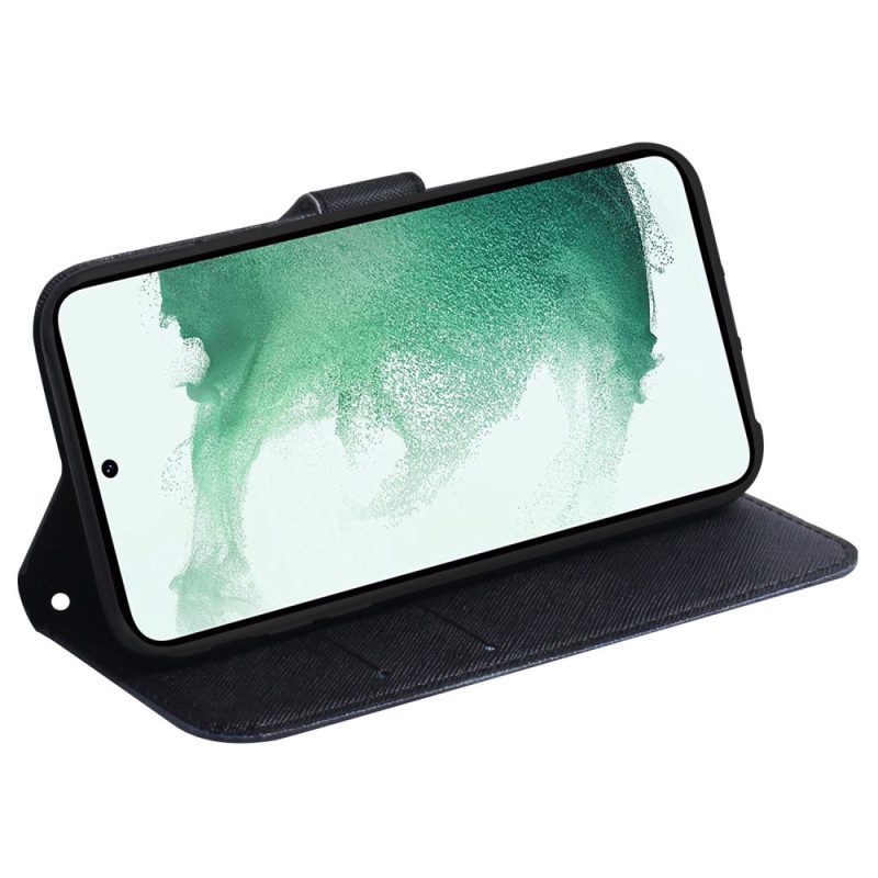 Leren Hoesje voor Samsung Galaxy A54 5G Met Ketting Lanyard Panda-ventilator