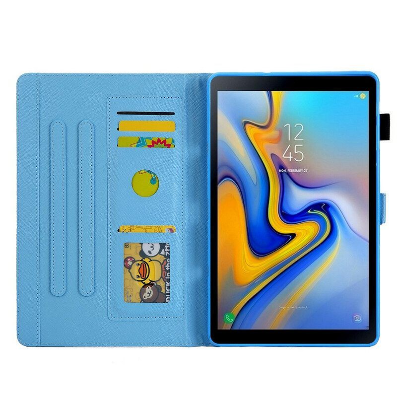 Leren Hoesje voor Samsung Galaxy Tab A7 Lite Vlinders