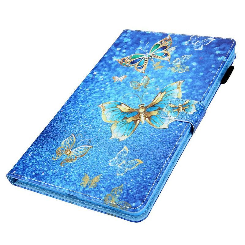 Leren Hoesje voor Samsung Galaxy Tab A7 Lite Vlinders