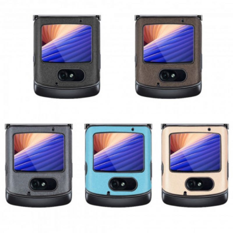 Telefoonhoesje voor Motorola Razr 5G Geschuurd Kunstleer